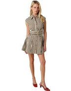 The Mia Striped Belted Dress