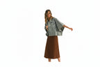 The Battersea Denim Cape Jacket